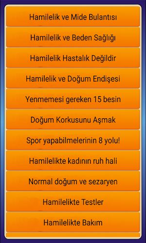 Hamileler İçin Faydalı Bilgiler Screenshot 1