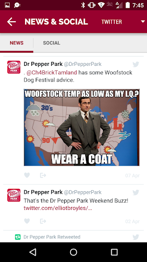 Dr Pepper Park Roanoke Events Screenshot 1