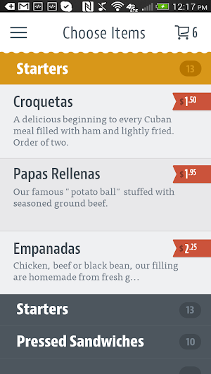 Gordos Cuban Food Screenshot 2