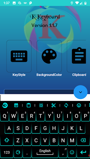 K Keyboard Neon Green Theme Screenshot 1