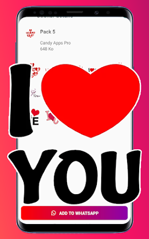 I love you stisckers Screenshot 1