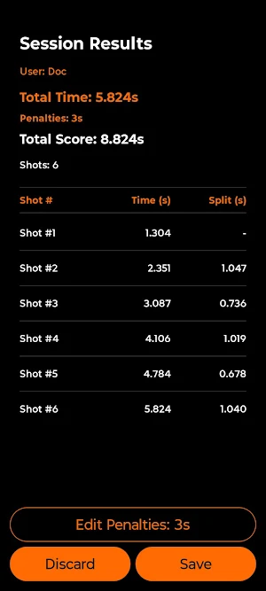 IDPA shot timer Screenshot 3