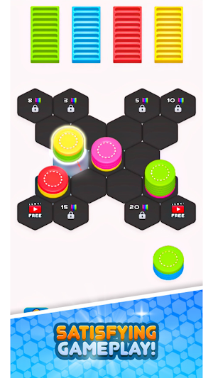 Hexa Sort-Casino Chips Screenshot 2