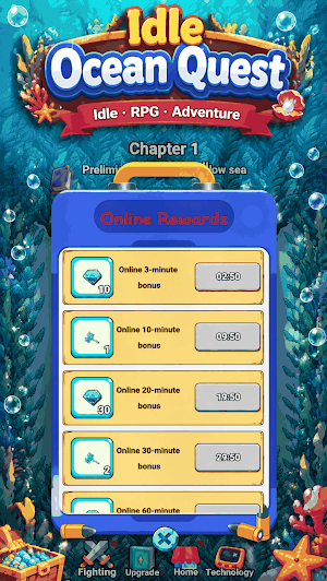 Idle Ocean Quest Screenshot 1