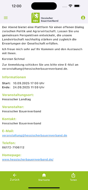 Hessischer Bauernverband Screenshot 1