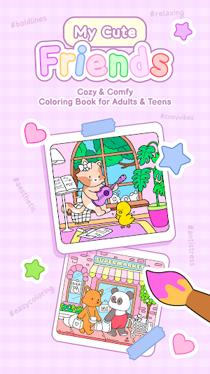 My Cute Friends: Coloring Book Screenshot 0