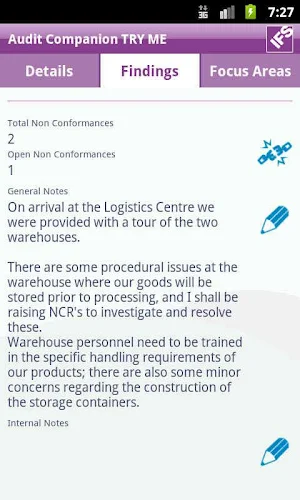 IFS Audit Companion 9 Screenshot 2