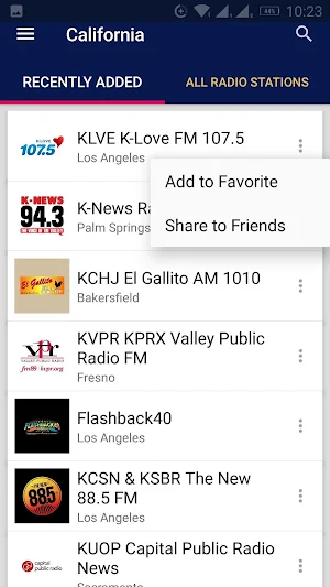 California Radio Stations - USA Screenshot 1