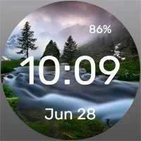 Misty River - Watch Face