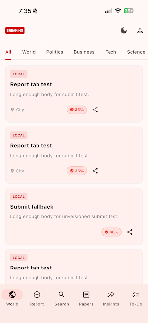 LocalNewsBreaker Screenshot 0