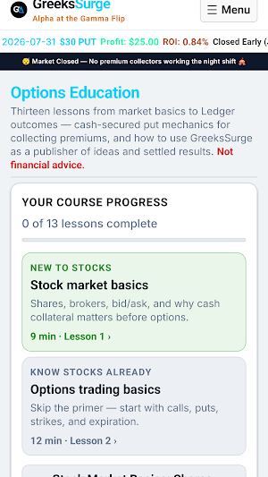 GreeksSurge: Options Trading Screenshot 3