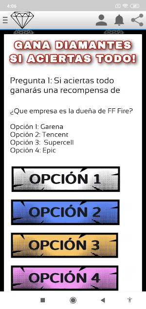 FF FIRE TEST - GANA DIAMANTES Screenshot 2