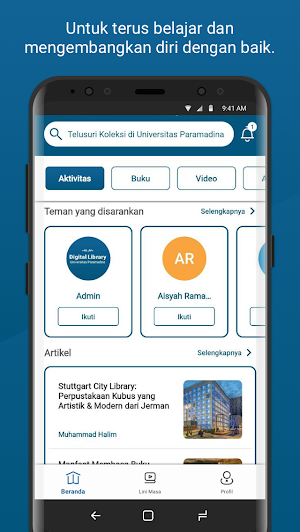 Digilib Universitas Paramadina Screenshot 1