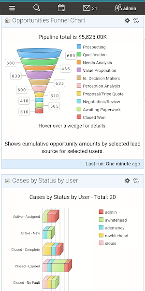 1CRM Mobile Screenshot 1