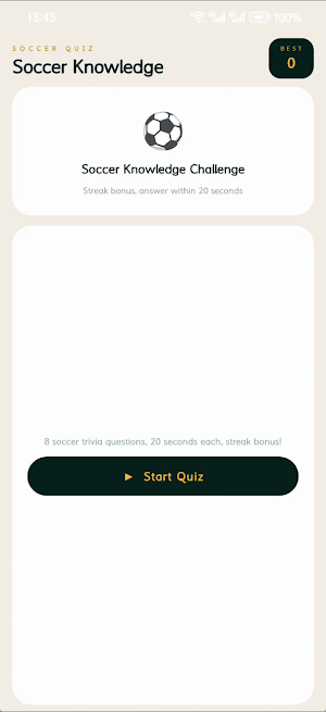 Football Knowledge Quiz Screenshot 3