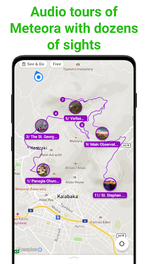 Meteora Tour Guide:SmartGuide Screenshot 0