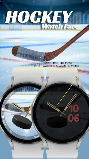 Hockey (Animated) - Watch Face Screenshot 3