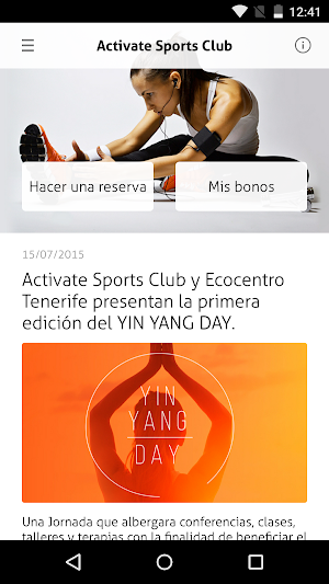 Activate Sports Club Screenshot 0