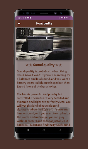 Aiwa Exos-9 Reviews Screenshot 3