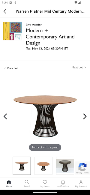 Sheafer + King Modern Auctions Screenshot 3