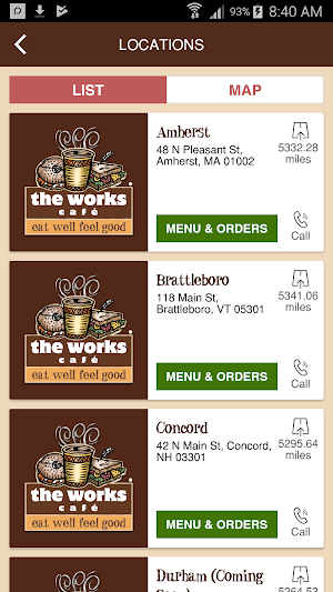 Works Cafe Screenshot 1