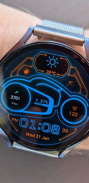 NeonCycle watch face Screenshot 1