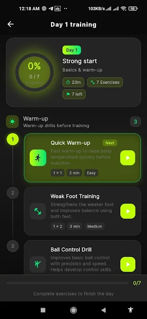 Goalkeeper Training Screenshot 3