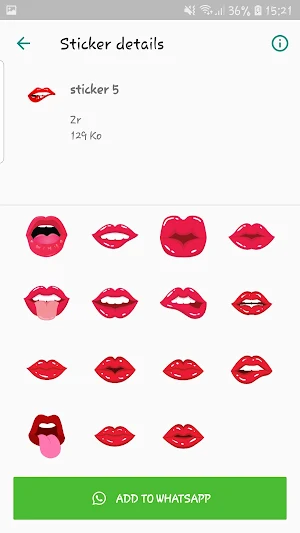 Kiss & Lips - WAStickerApps Screenshot 2
