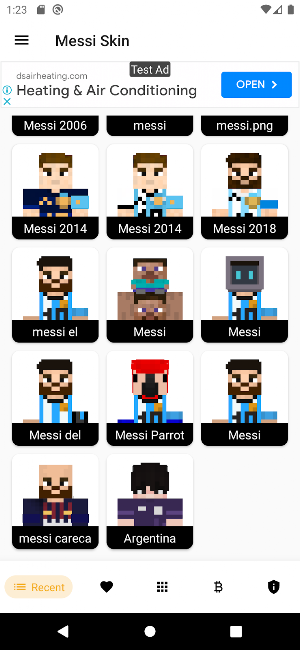 Lionel Messi Skin Minecraft Screenshot 0