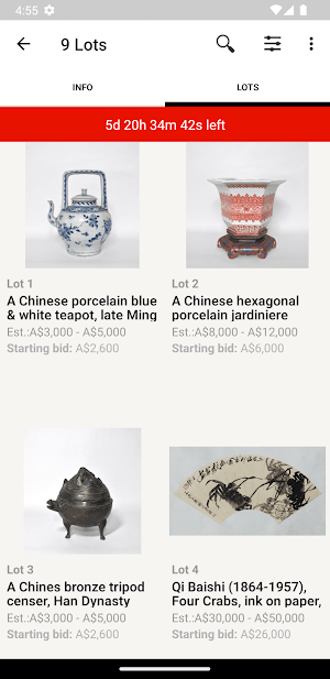 Scieppan Auctions and Gallery Screenshot 2