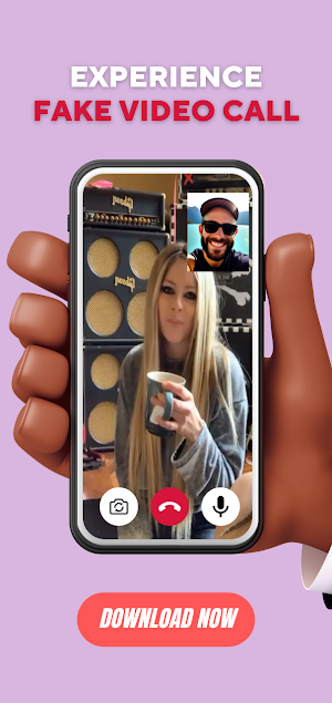 Avril Lavigne Fake Video Call Screenshot 2