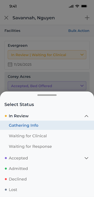 SNF Referral Tracker Screenshot 2