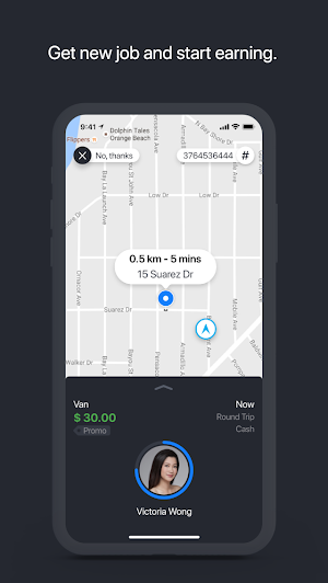 Coast.Cab driver app Screenshot 0