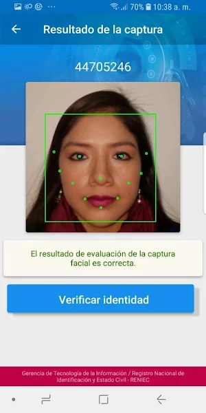 DNI BioFacial Screenshot 1