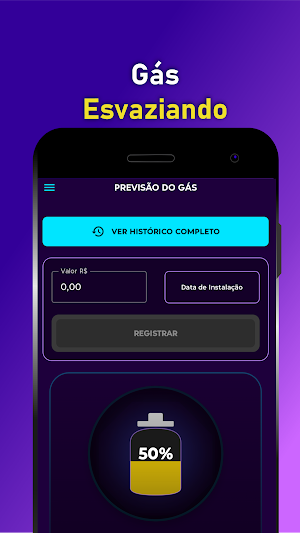 Meu Gás: Controle e Duração Screenshot 1