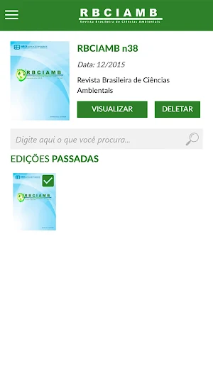 Rev. Bras. Ciências Ambientais Screenshot 1