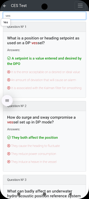 Dynamic Positioning Operat CES Screenshot 2