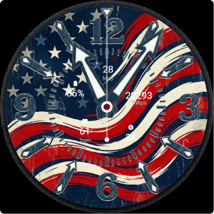 USA Soccer Watch Face Analog Screenshot 1