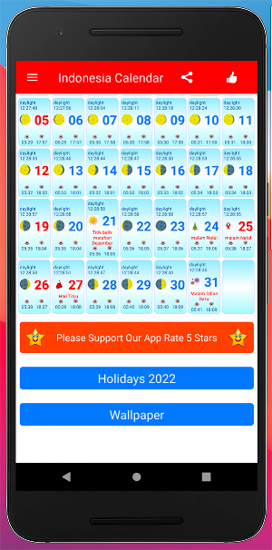 Kalender Indonesia 2022 Screenshot 2