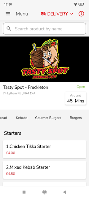 Tasty Spot - Freckleton Screenshot 0