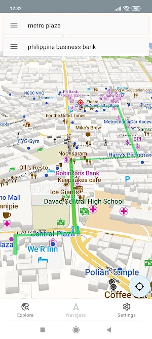 Davao City Philippines Offline Map Screenshot 1