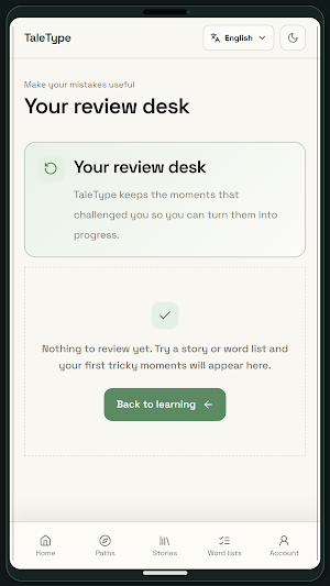 TaleType: Learn English Screenshot 2