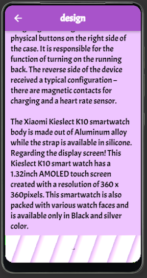 K10 smart watch guide Screenshot 1