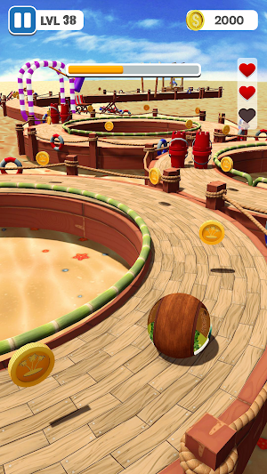 Beach Ball - Rolling Ball Game Screenshot 2