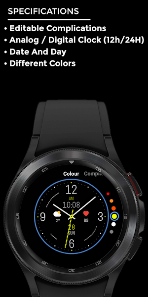 Nighty Analog 12 - watch face Screenshot 3