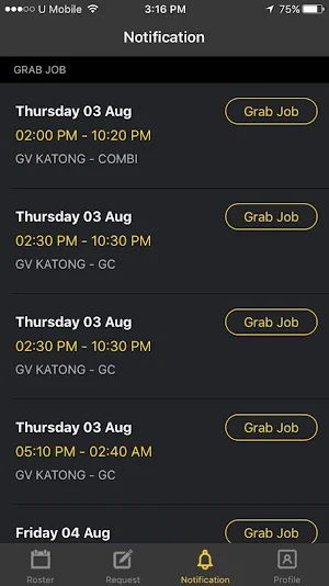 ARA - Cinema Workforce Rosteri Screenshot 2