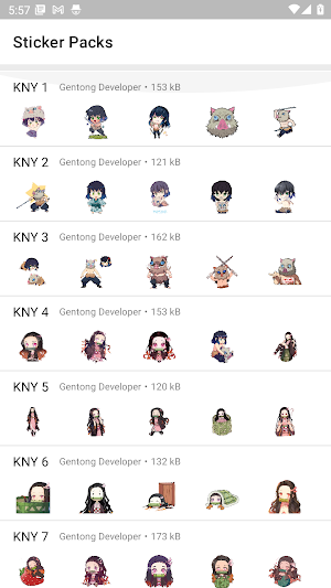 Sticker Tanjiro KNY for WA Screenshot 1