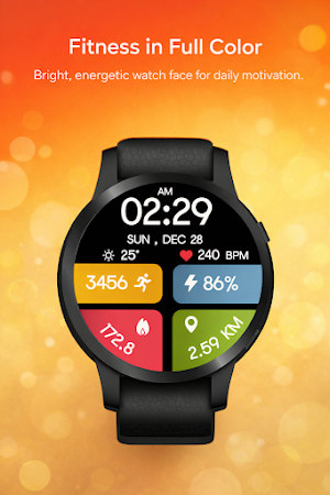 Color FitnessTracker WatchFace Screenshot 0