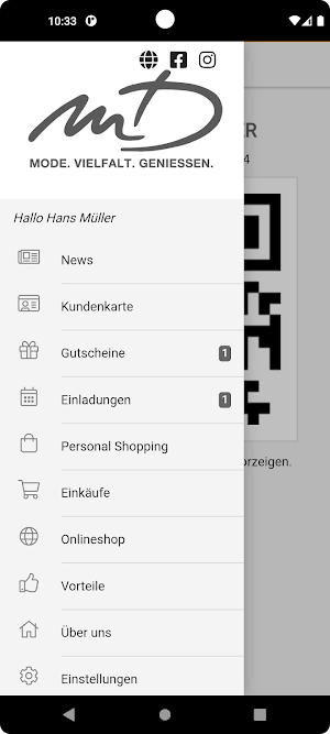 Modehaus Müller-Ditschler Screenshot 1