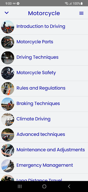 Motorcycle Driving Course Screenshot 0